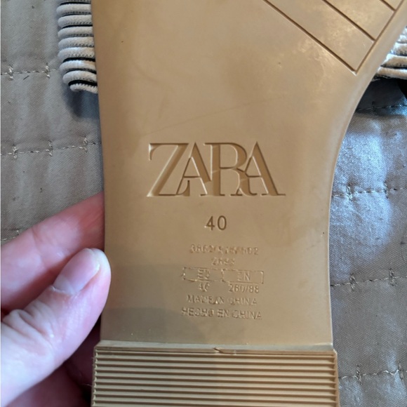 NWT Zara Striped sandals - Picture 6 of 8